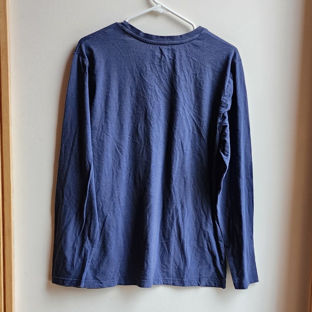 Lucky Brand Navy Blue Graphic Pajama Long Sleeve T-Shirt Size Large - Picture 10 of 12